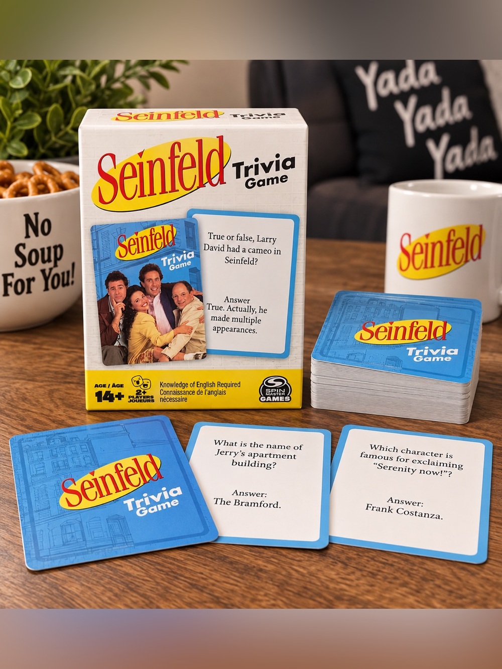 🎬 Seinfeld Trivia Game | Spin Master | 53 Cards